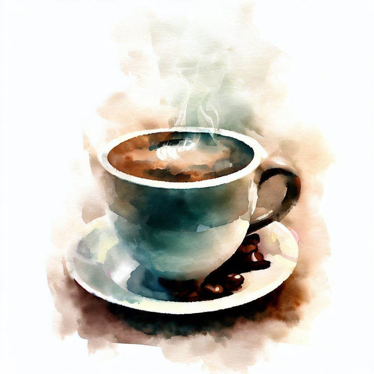 Der Unterschied zwischen natürlichen und künstlichen Aromen in Tee - eine dampfende Tasse Tee auf einem Teller.