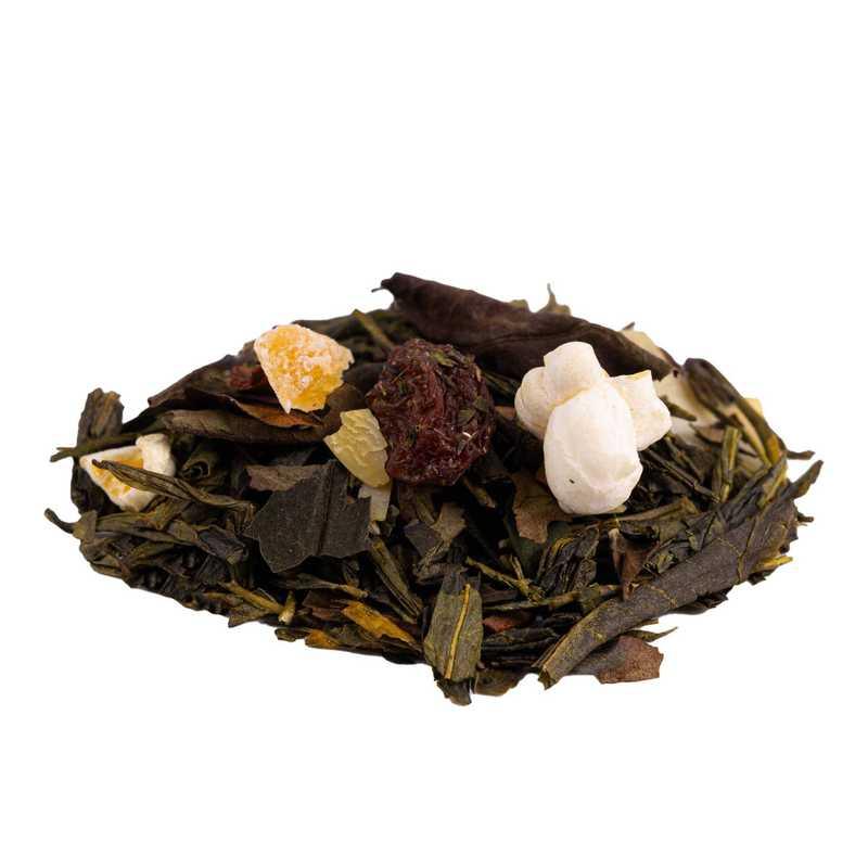 Teekrone: Grüner Tee Mandelwölkchen