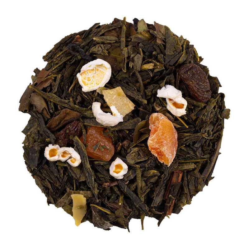 Teekrone: Grüner Tee Mandelwölkchen