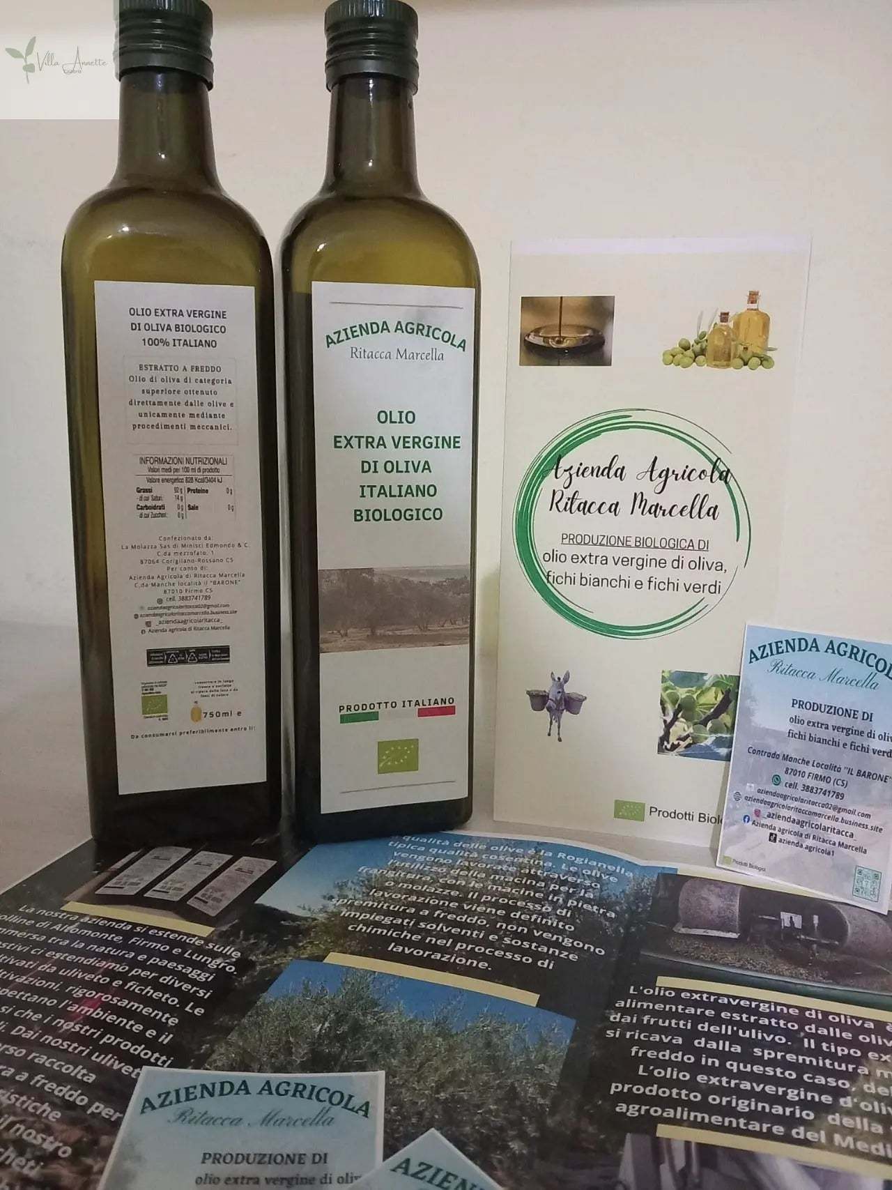 Bio Olivenöl Extra Vergine di Ritacca in der Flasche