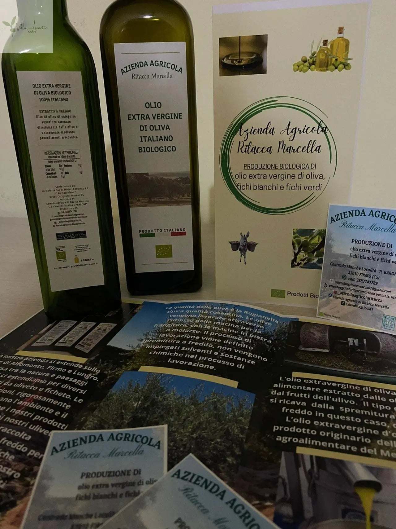 Bio Olivenöl Extra Vergine di Ritacca in der Flasche